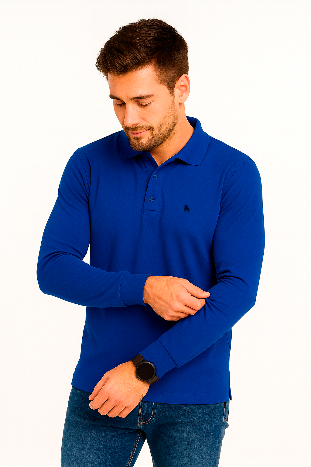 Polo manga larga Royal