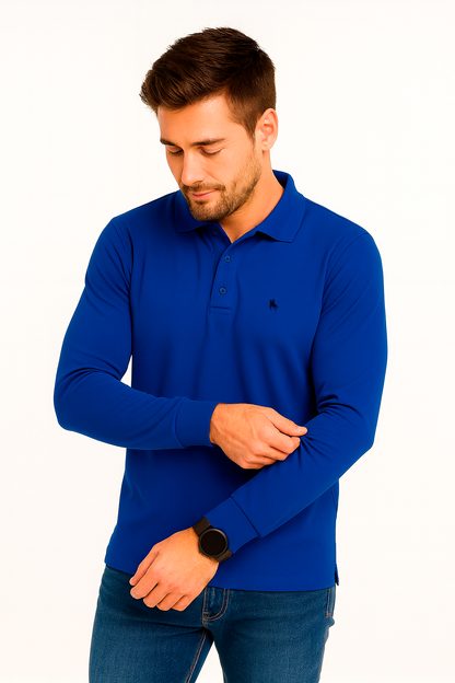 Polo manga larga Royal