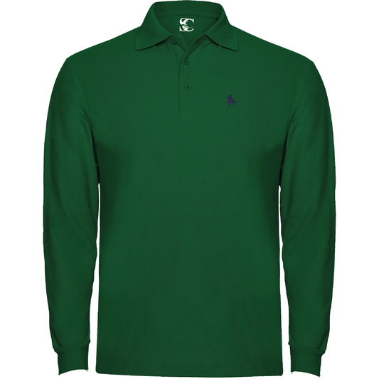 Polo manga larga Verde Botella