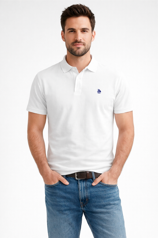 Polo manga corta Blanco