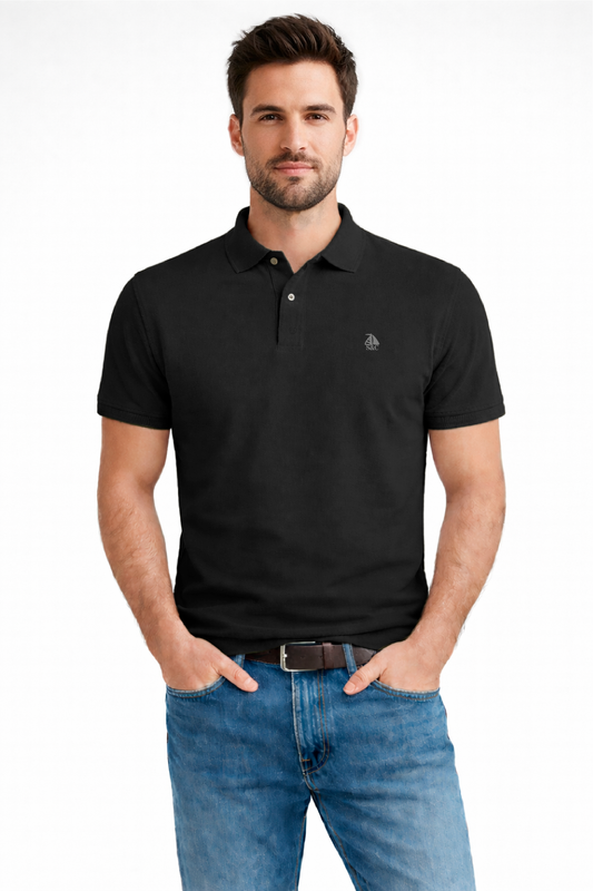 Polo manga corta Negro