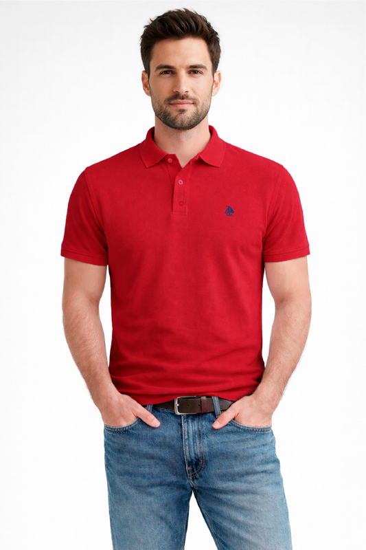 Polo manga corta Rojo