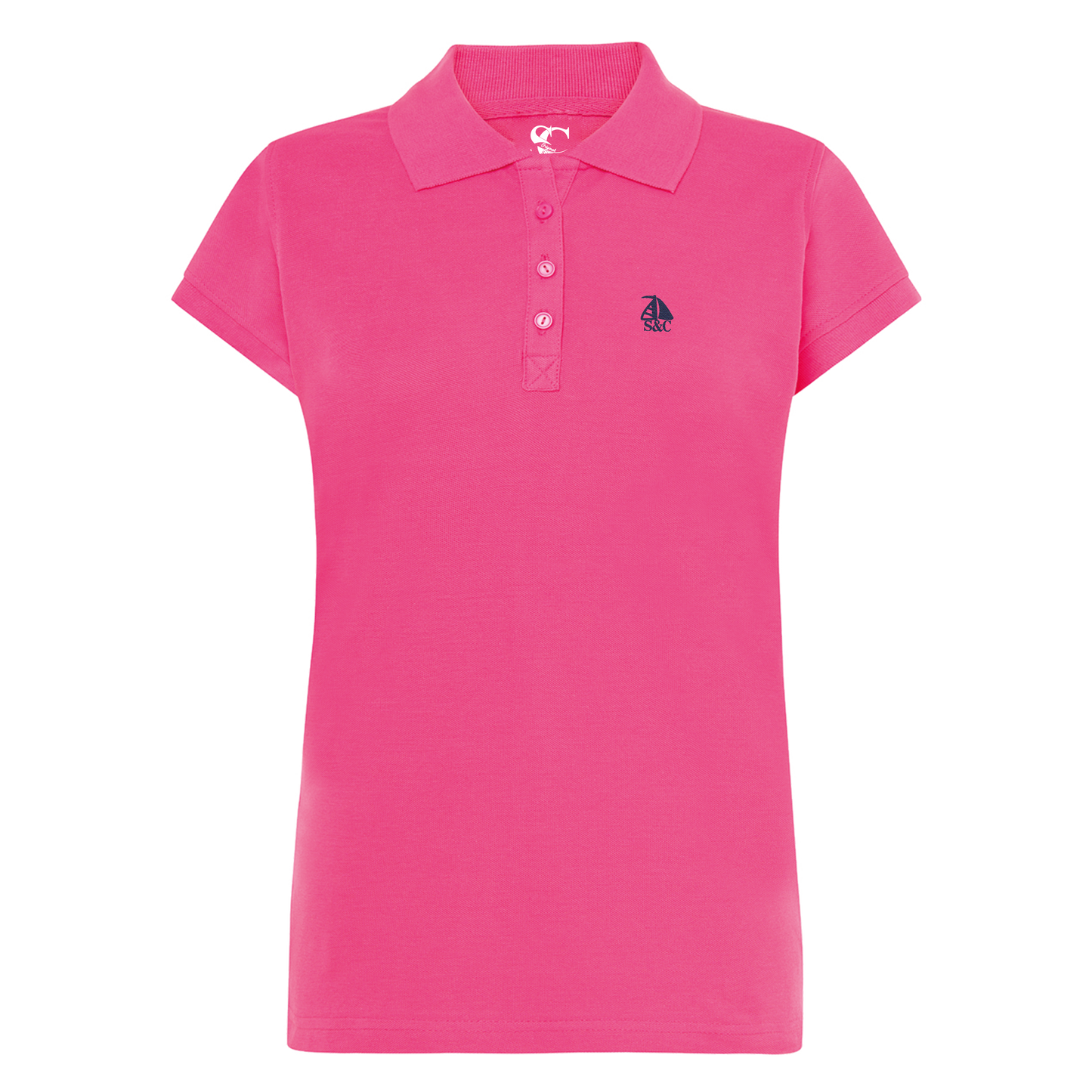 Polo manga corta mujer Rosa Azalea
