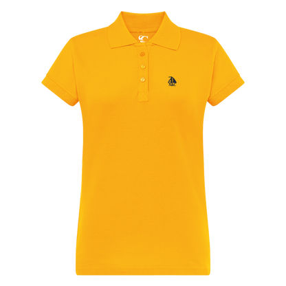 Polo manga corta mujer Mostaza