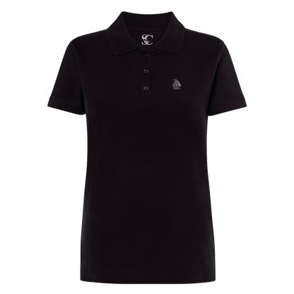 Polo manga corta mujer Negro