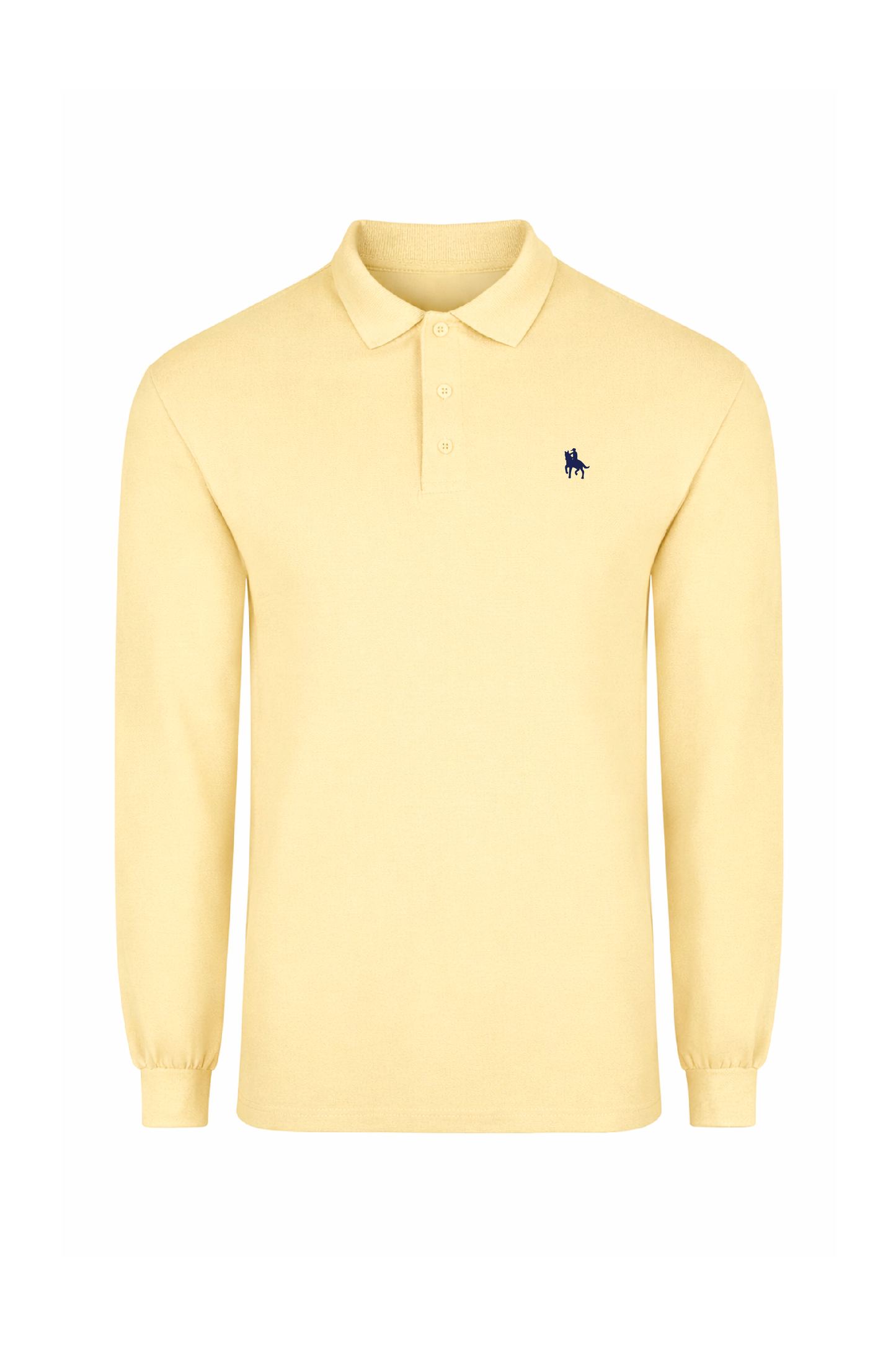 Polo Premium de manga larga butter yelow