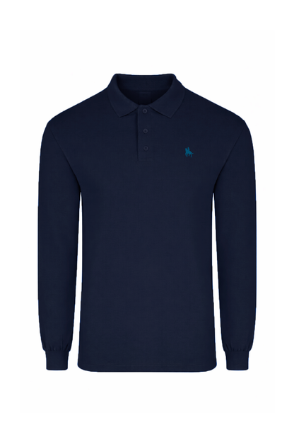 Polo Premium de manga larga navy