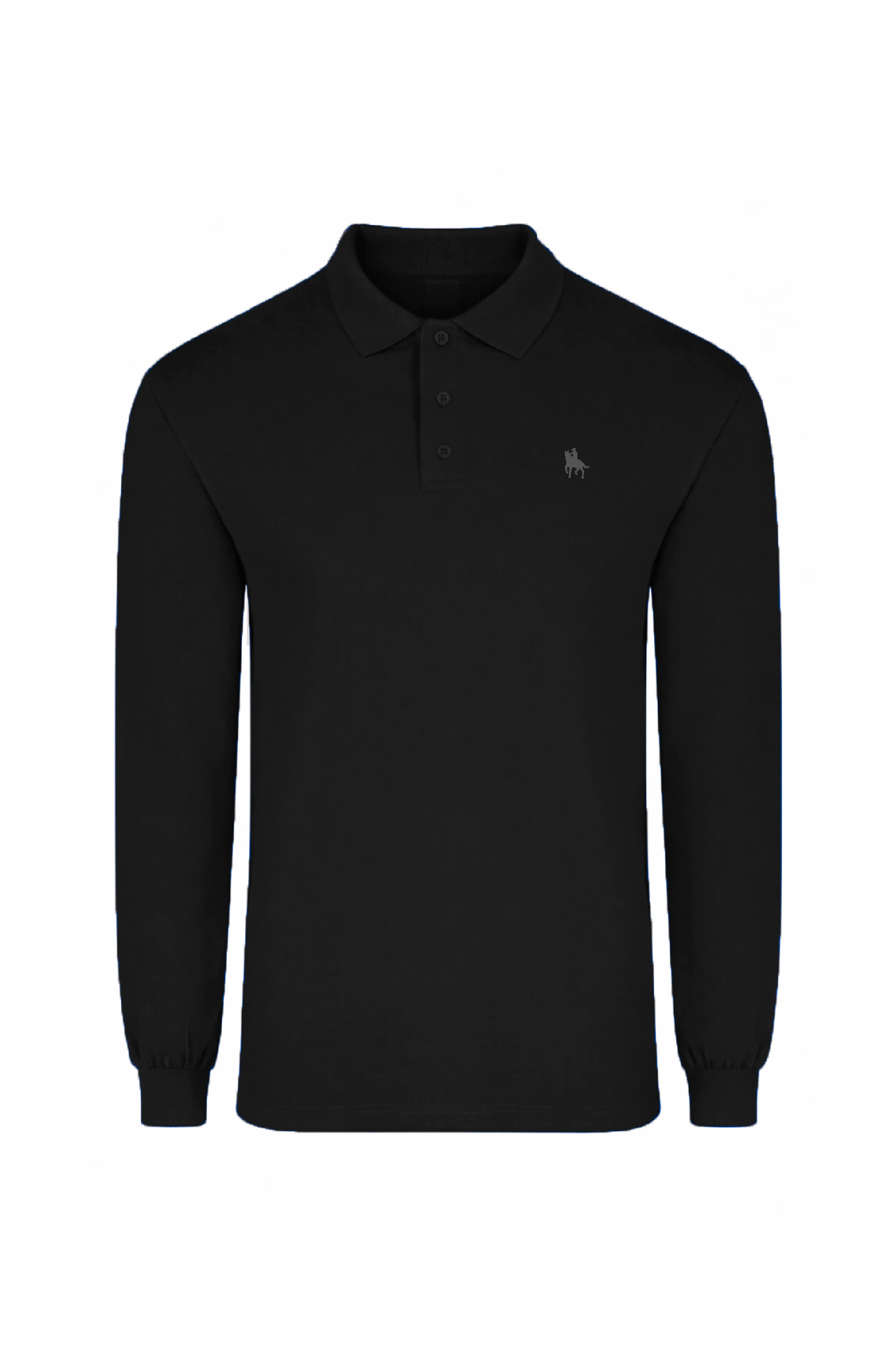 Polo Premium de manga larga negro