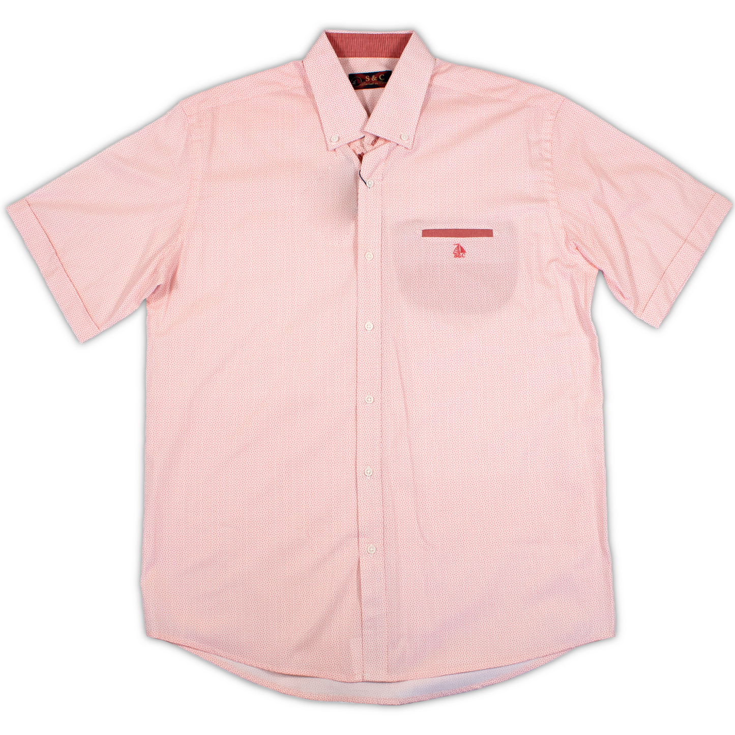 Conjunto camisa rosa lacitos con bermuda blanca