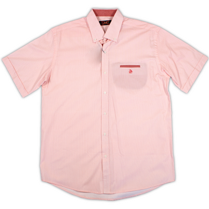 Conjunto camisa rosa lacitos con bermuda blanca