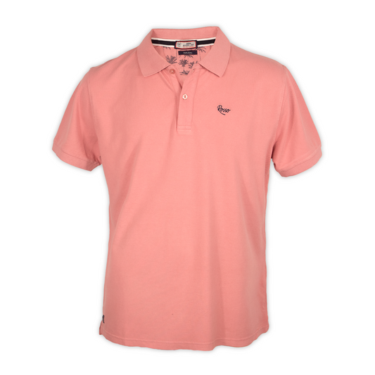 Polo manga corta hombre Rosso Rosa