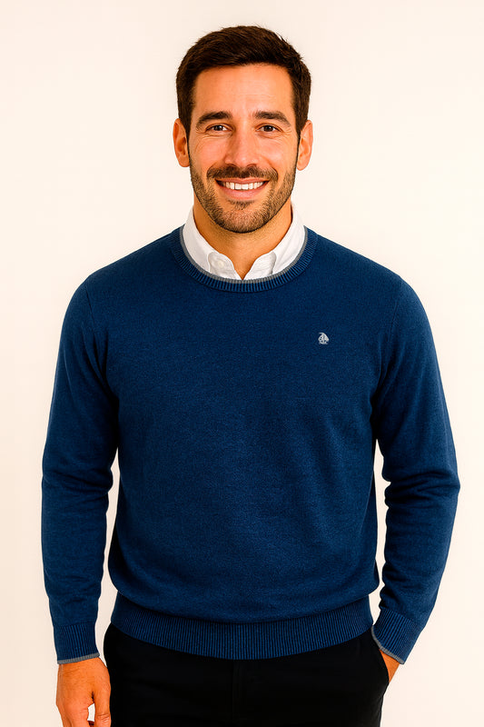 Jersey cuello redondo Royal