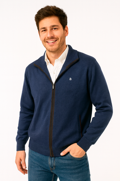 Chaqueta cerrojillo azulón