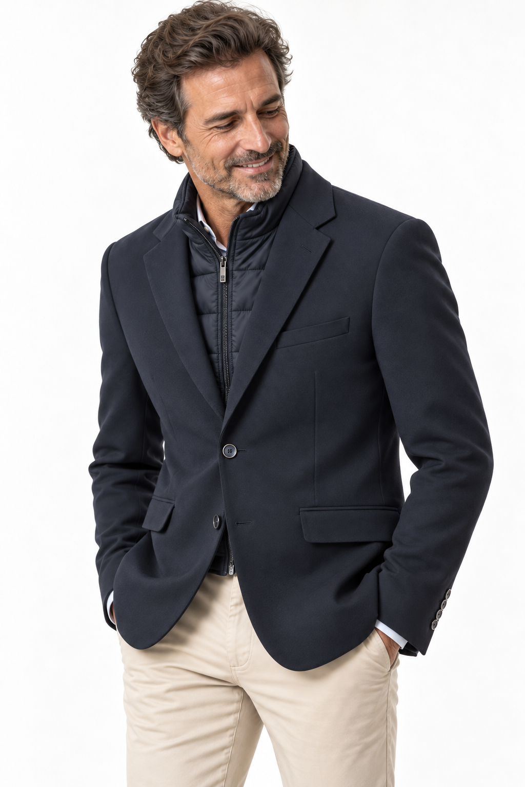 Americana Hombre LETUR Azul Marino