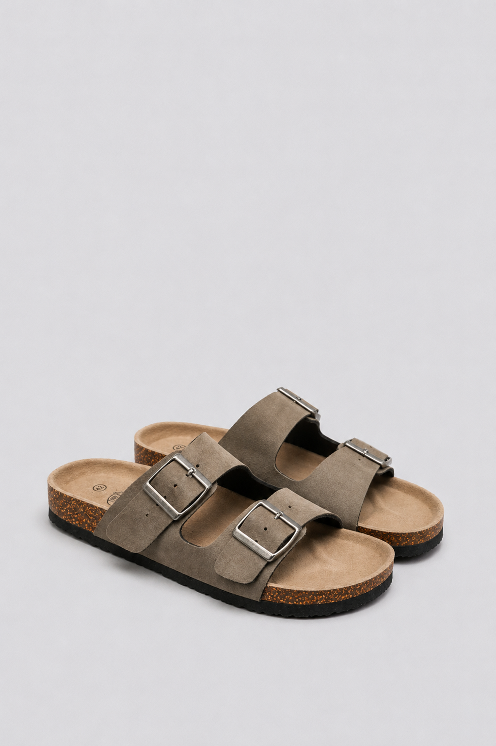 SANDALIA HOMBRE BIO CON DOBLE HEBILLA GREEN