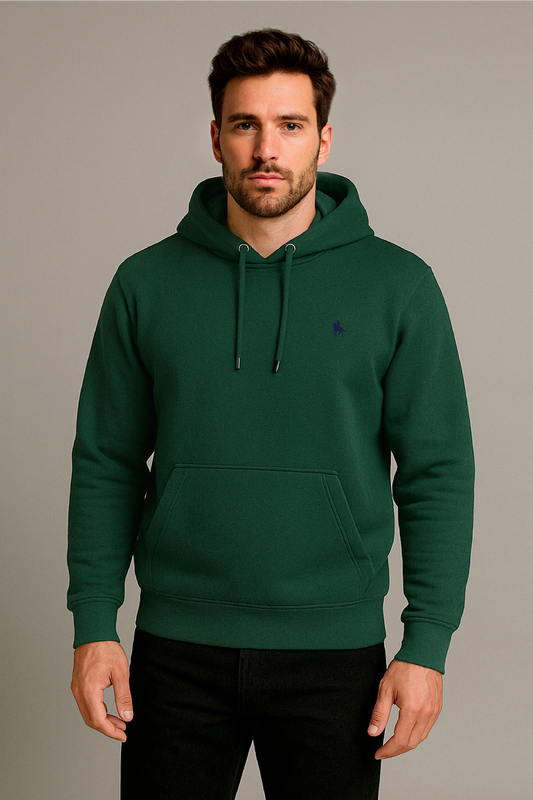 Sudadera Verde Botella con capucha