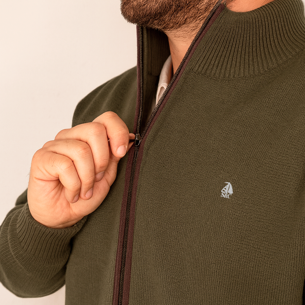 Chaqueta cerrojillo kaki