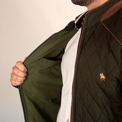Chaqueta rombos Verde
