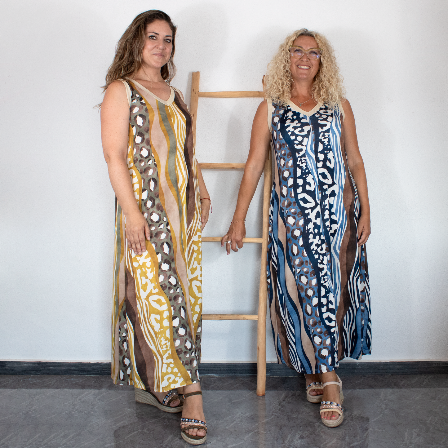 Vestido estampado animal print