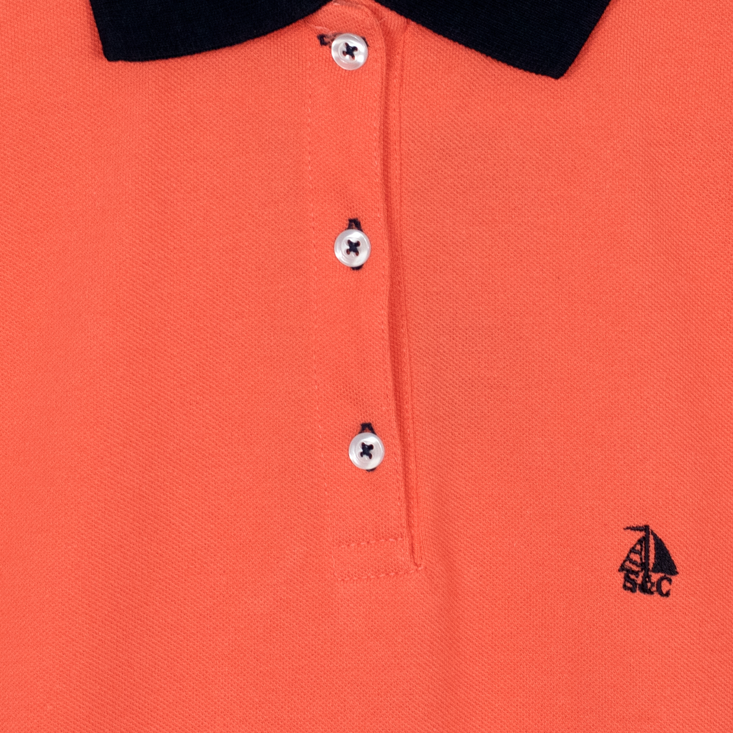 Vestido polo sin mangas coral