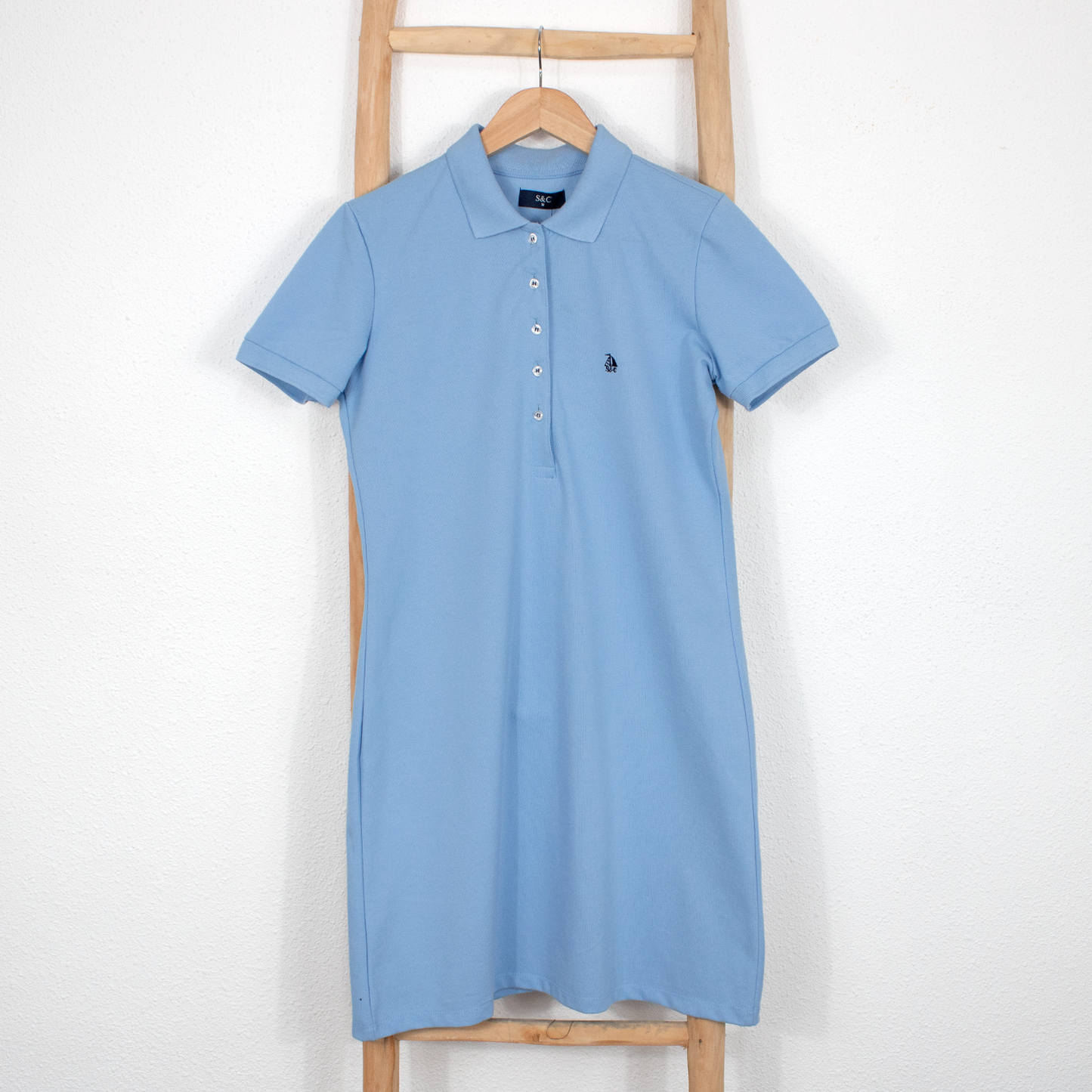 Vestido polo manga corta