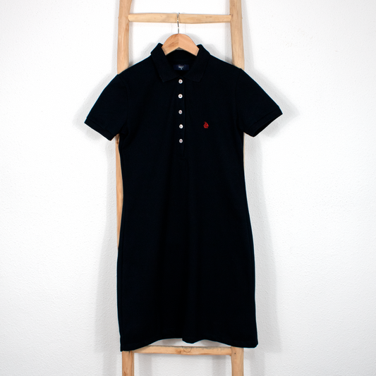 Vestido polo manga corta marino