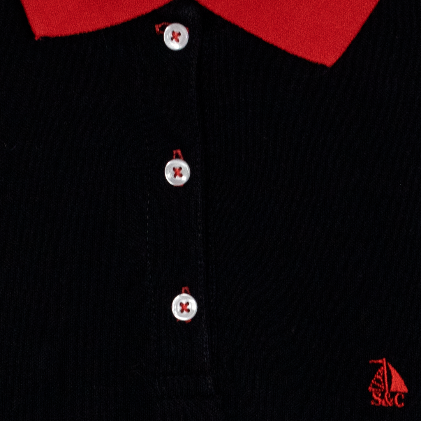 Vestido polo sin mangas negro