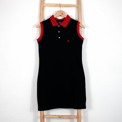 Vestido polo sin mangas negro