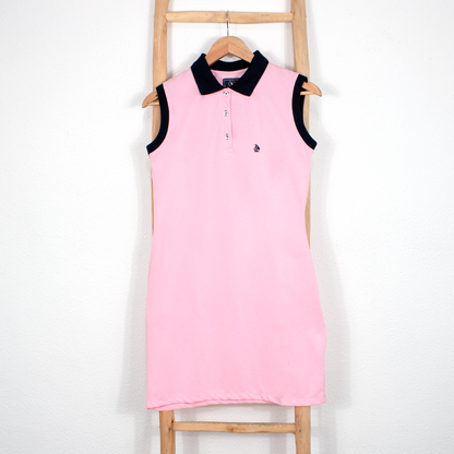 Vestido polo sin mangas rosa
