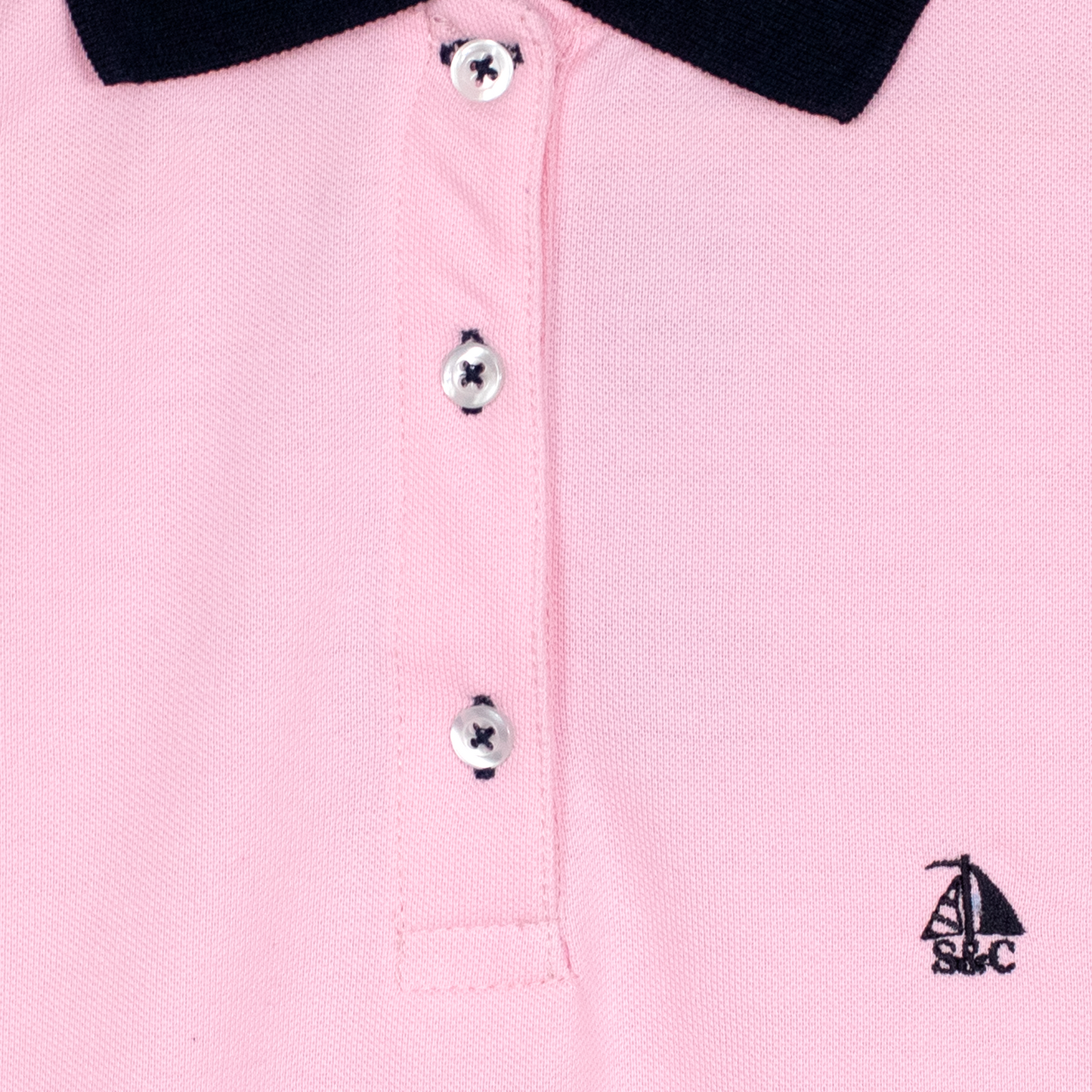 Vestido polo sin mangas rosa