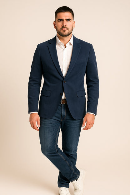 Americana micropana tacto aterciopelado marino