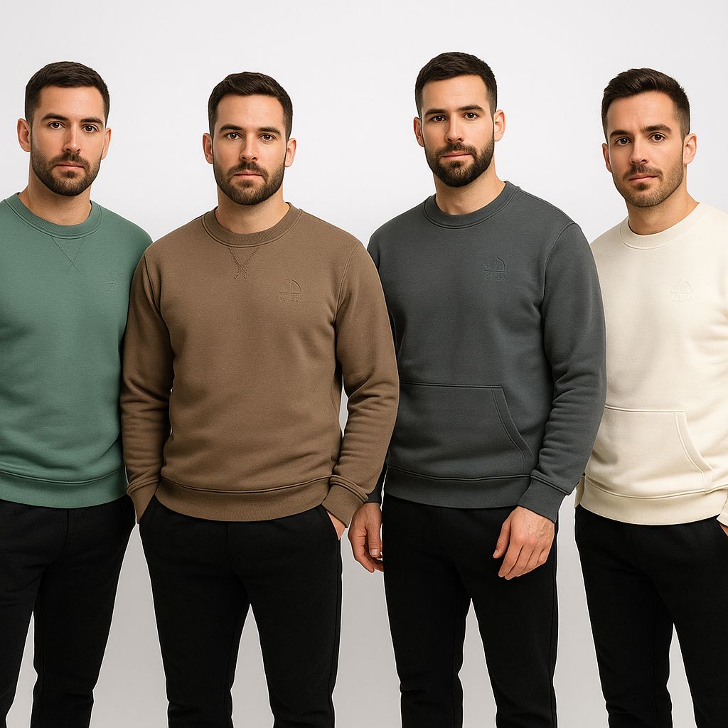 Sudadera verde con barco