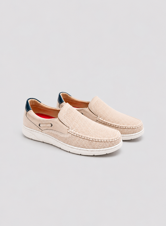 ZAPATO MOCASÍN CASUAL HOMBRE NÁUTICO BEIGE
