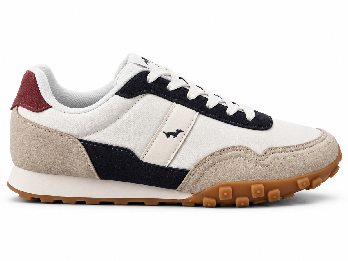 Zapatillas TECKEL casual cómodas de hombre Blanco combinado