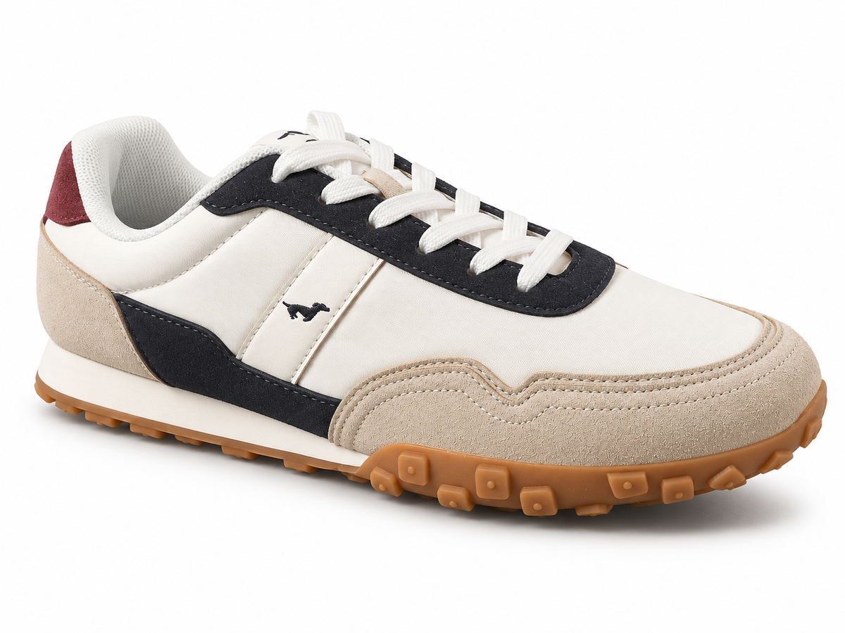 Zapatillas TECKEL casual cómodas de hombre Blanco combinado
