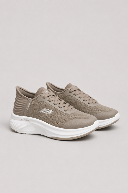 Zapatillas deportivas ligeras hombre beige