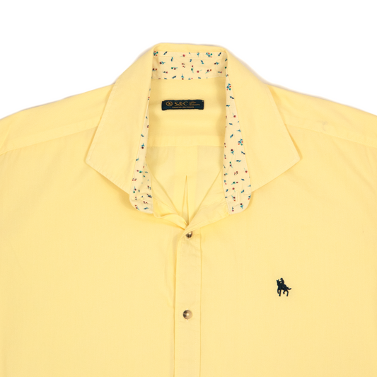 Camisa detalles florales Amarillo