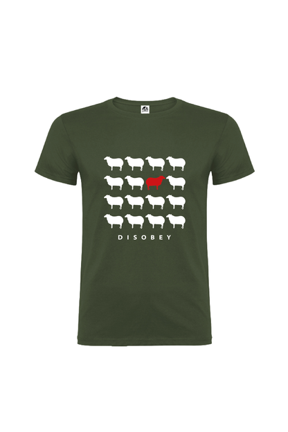 Camiseta Manga Corta Hombre Personalizada "Disobey"
