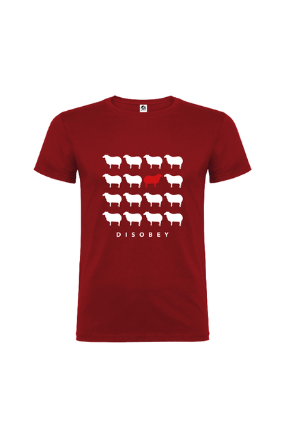 Camiseta Manga Corta Hombre Personalizada "Disobey"