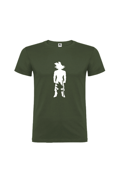 Camiseta Manga Corta Hombre Personalizada "Silueta Goku"