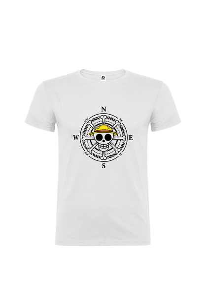 Camiseta Manga Corta Hombre Personalizada "Brújula"