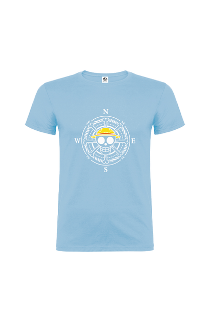 Camiseta Manga Corta Hombre Personalizada "Brújula"