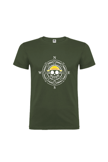 Camiseta Manga Corta Hombre Personalizada "Brújula"