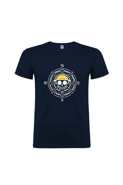 Camiseta Manga Corta Hombre Personalizada "Brújula"