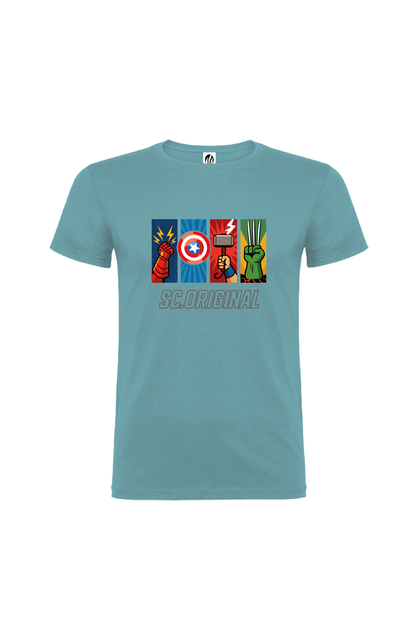 Camiseta Manga Corta Hombre Personalizada "Universo Vengador"