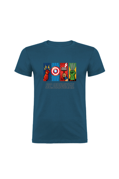 Camiseta Manga Corta Hombre Personalizada "Universo Vengador"