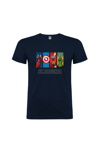 Camiseta Manga Corta Hombre Personalizada "Universo Vengador"