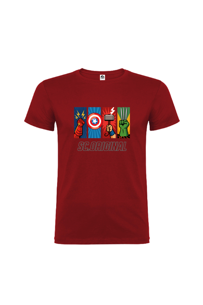 Camiseta Manga Corta Hombre Personalizada "Universo Vengador"