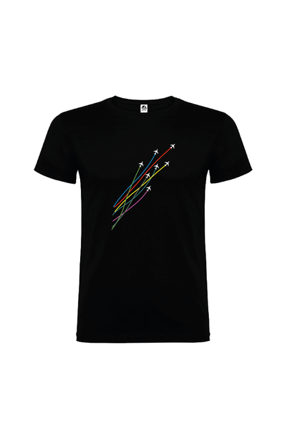 Camiseta Manga Corta Hombre Personalizada "Aviones"