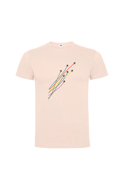 Camiseta Manga Corta Hombre Personalizada "Aviones"